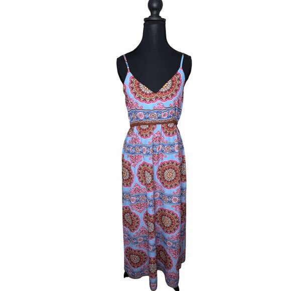 Umgee Babydoll Y2K Style Maxi Dress Adjustable Strap Size Medium Fairy Boho - Picture 1 of 13